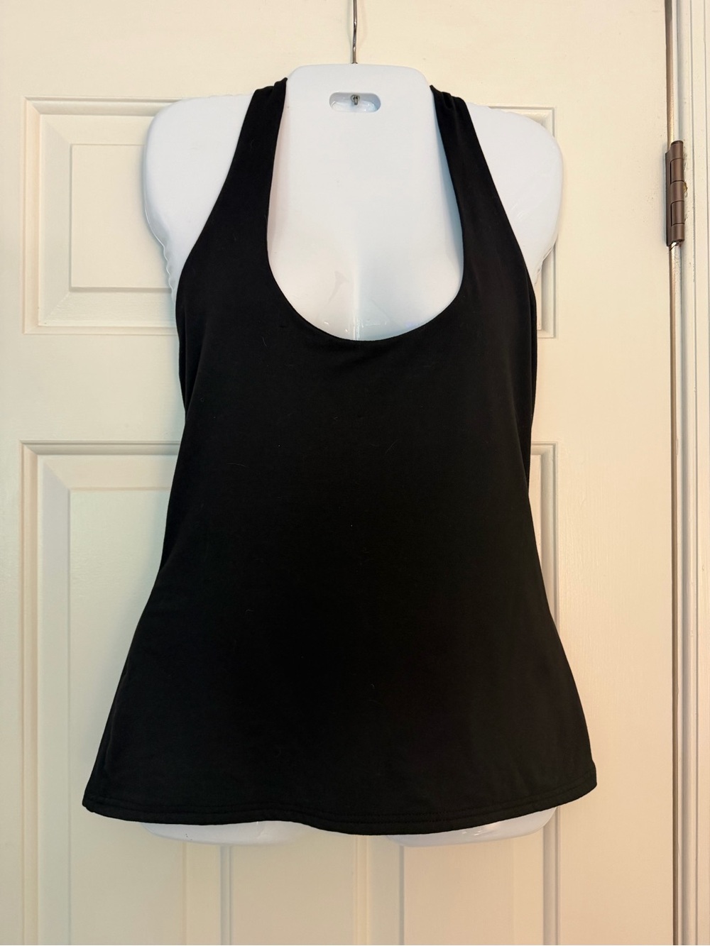 Orange Kiss Black Halter Top 1X Double Lined